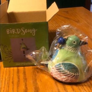 Ceramic hanging hummingbird chime